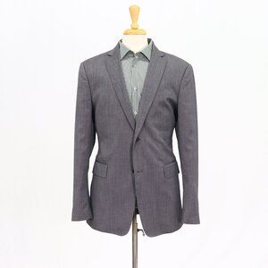John Varvatos 42L Gray Striped 2-Button Sport Coat Blazer Jacket T242